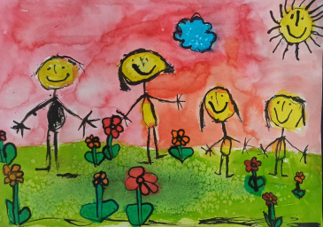 JÁ A MOJE RODINA, NA SVĚTĚ JE JEDINÁ - výstava obrázků z výtvarné soutěže mateřských škol