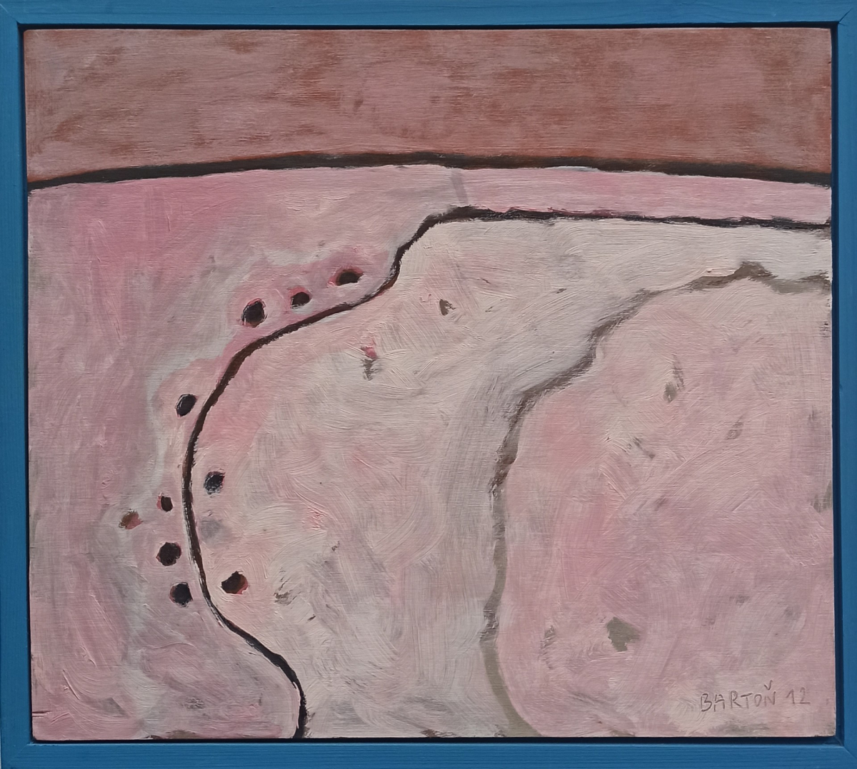 RŮŽOVÁ ZIMNÍ KRAJINA